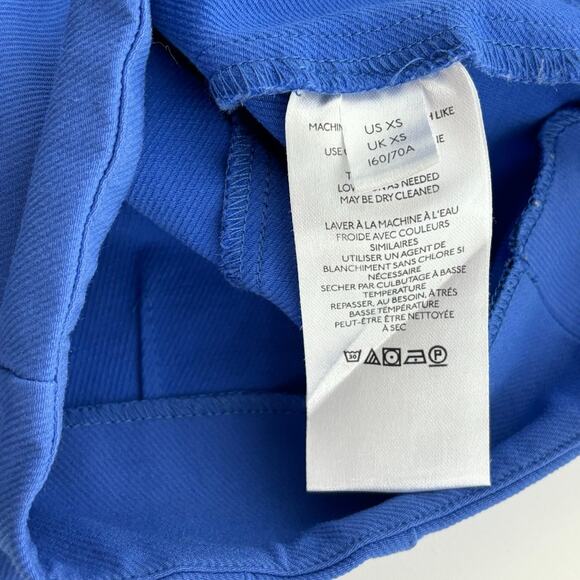 Free People Real Deal High Waist Front Slit Flare Blue Pants XS - Picture 6 of 12